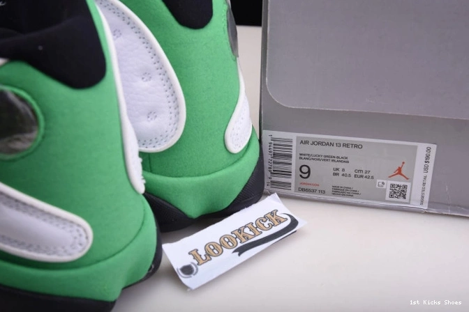 1st Kicks Shoes Green Air DB6537-113 Lucky Jordan 13 0802